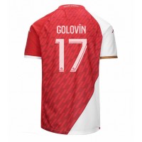 Camisa de time de futebol AS Monaco Aleksandr Golovin #17 Replicas 1º Equipamento 2023-24 Manga Curta